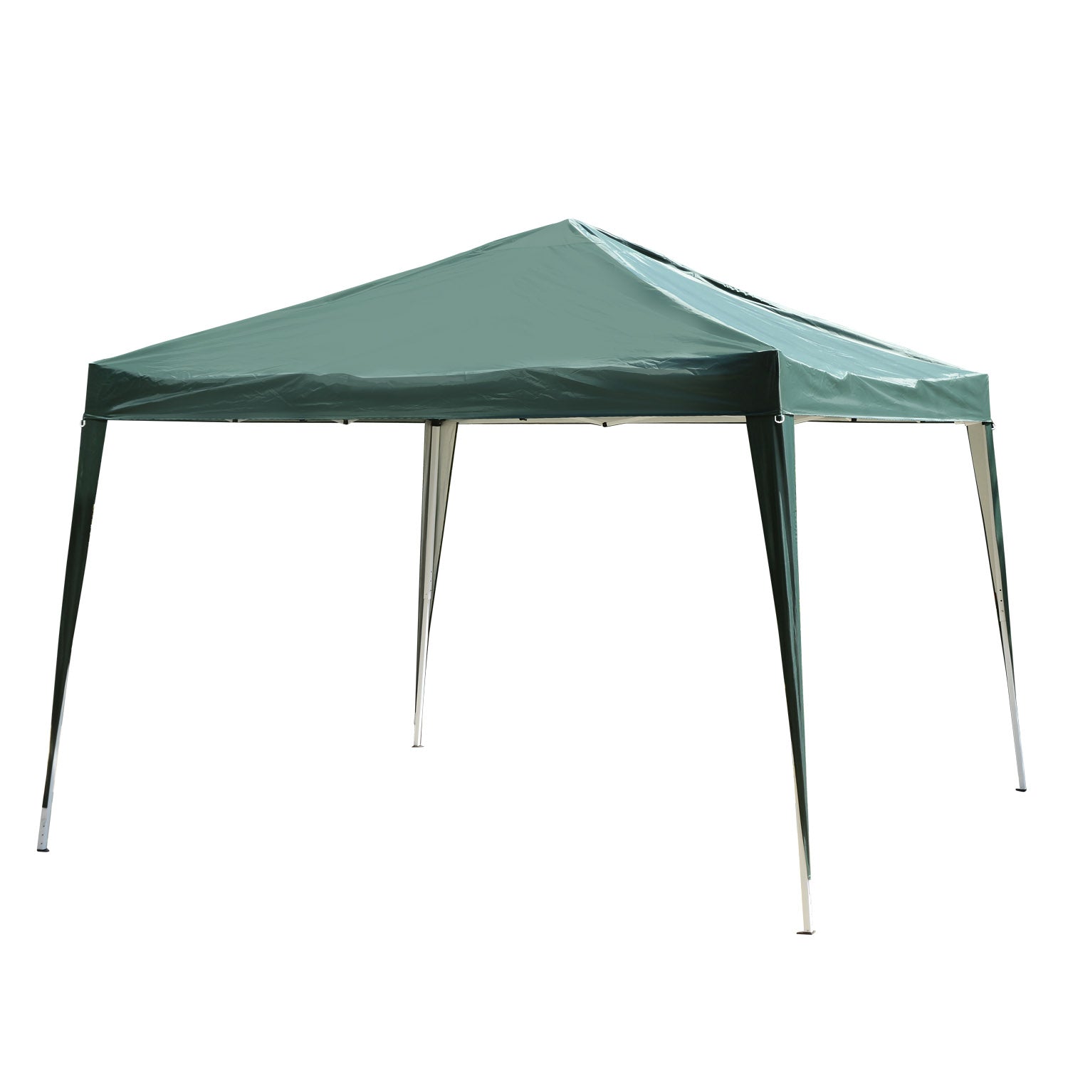 Garden Pop Up Gazebo Height Adjustable Marquee Party Tent Wedding Canopy with Carrying Bag, Green 3x3m - Borgè