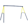 Garden Swing Frame for Children Ages 3-8 Years, Steel, 4 Hooks, 260x160x178 cm, Blue