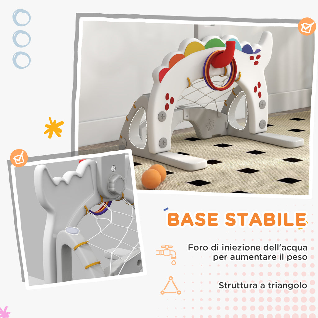 Kids Basketball Hoop 5 in 1 with Adjustable Height, Football Goal and Golf, Ages 3-6 Years