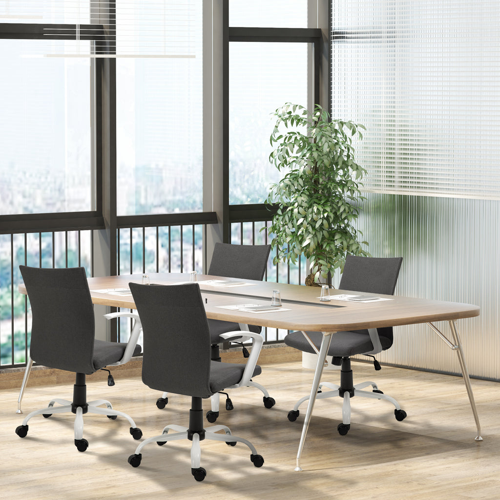 Ergonomic and Swivel Office Chair with Adjustable Height, 61x61x89-99 cm, Dark Grey