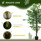 Artificial Ficus Plant 150cm tall for indoors and outdoors with pot included - Borgè
