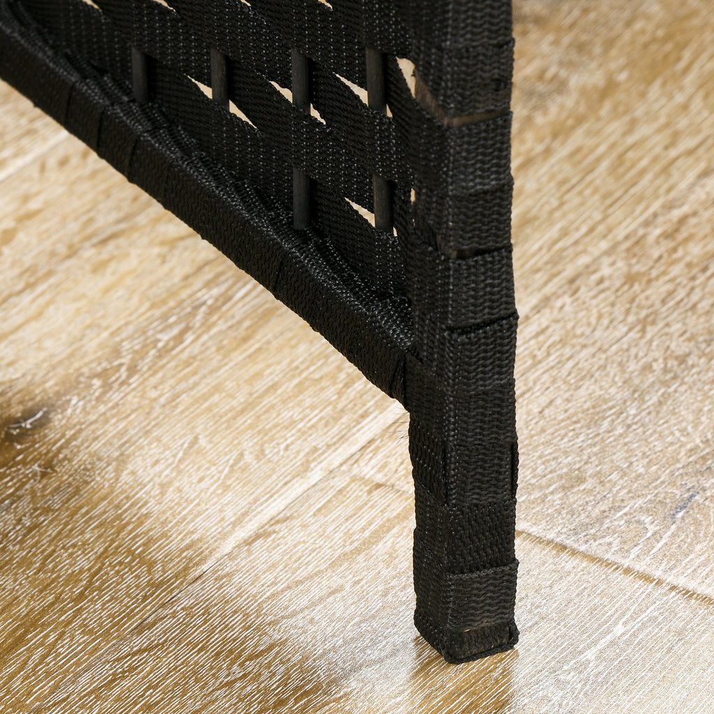 6-Panel Folding Room Divider, 240x170 cm, Black