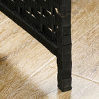 6-Panel Folding Room Divider, 240x170 cm, Black