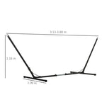 Outsunny Adjustable Hammock Support Frame Max. Capacity 120kg
