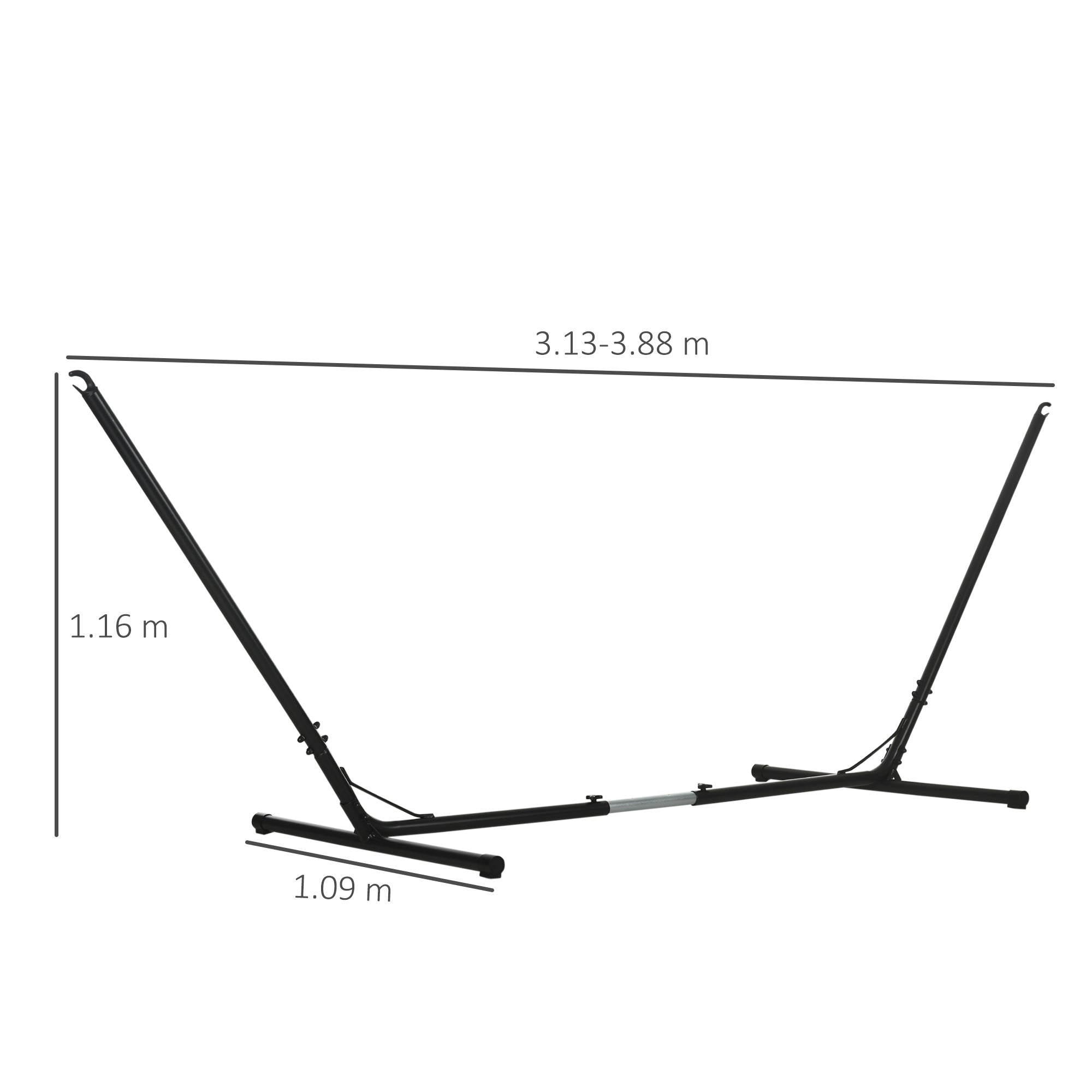 Outsunny Adjustable Hammock Support Frame Max. Capacity 120kg