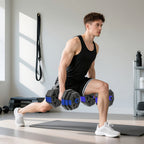 SPORTNOW 6-in-1 Plastic and Sand Gym Weight Set, Can Be Used as Kettlebell, Dumbbell, Barbell, Stand, Blue