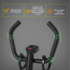 HOMCOM Professional Stepper with Handlebar and Steel Ropes for Home Training, 40 x 40 x 118cm, Black