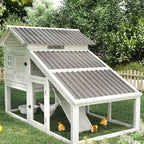 Outsunny Set of 12 Replacement Panels 129x45 cm for Garden Sheds in Grey Galvanized Steel