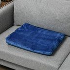 Dark Blue 330 GSM Reversible Flannel Blanket for Indoor and Outdoor Use, 203x152x0.5 cm, Dark Blue