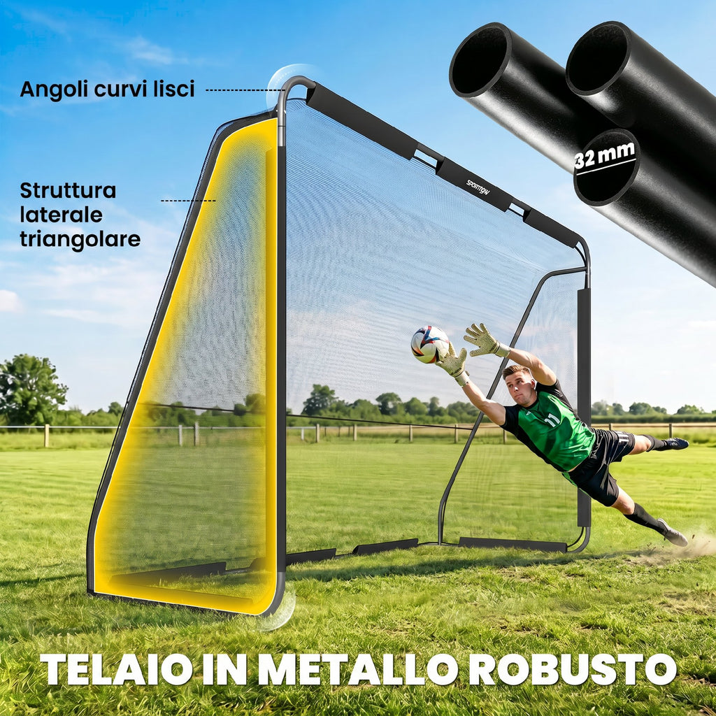 SPORTNOW 3 x 2 m Football Goal with Sturdy Net and Stable Metal Frame