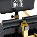 3 in 1 Adjustable Squat Machine with Non-Slip Feet, 50x97x44.5-56.5cm, Yellow