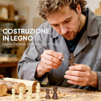 SPORTNOW Folding Chess and Checkers Board with Compartments, Wood and Metal, 38.5 x 38.5 x 2.8 cm, Black and White