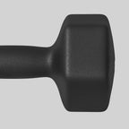 SPORTNOW Set of 2 Hexagonal Dumbbells weighing 2x8 kg in Metal and Plastic with Non-Slip Grip, 24x11x11 cm, Black