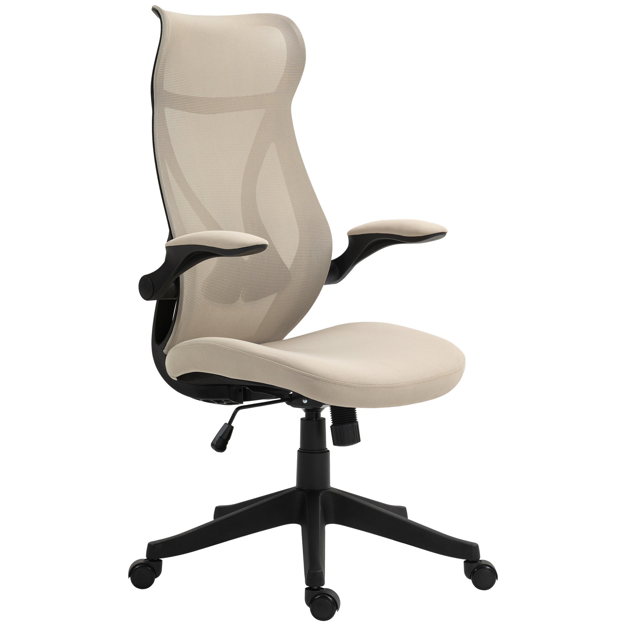 Office Chair with Folding Armrests, Adjustable Height and Reclining ...
