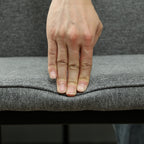 Set of 2 Velvet Upholstered Dining Chairs with Ergonomic Backrest without Armrests, Grey