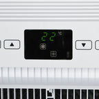 Portable Air Conditioner with Timer, 3 Modes and 3 Speeds, in ABS Plastic, 44.3x34x81.5 cm, White - Borgè