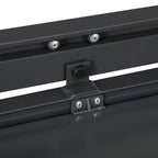 Extendable Glass Table and 6 Chairs Garden Set with Breathable Seat, Dark Grey - Borge' Group Limited