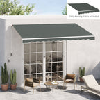 4x2.5m Anti-UV Polyester Retractable Awning Replacement Cover, Grey (Cover Only)