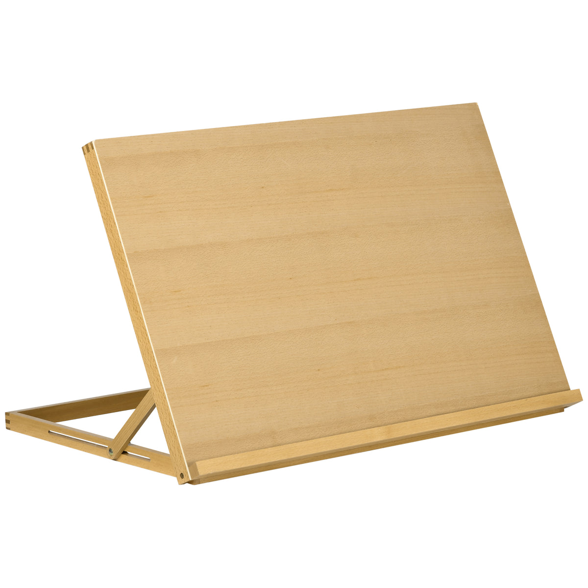 Vinsetto A2 Wooden Tabletop Easel, Adjustable Drawing Board, Portable Desk Station for Artists and Creatives