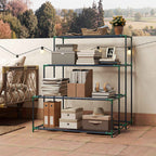 Outsunny 4-Tier Steel Plant Stand, 94x84x110cm, Dark Green