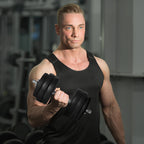 30kg Dumbbell Set (8 x 2.5 kg, 4 x 1.5 kg), Gym Weights with 12 Discs and 2 x 2 kg Dumbbells for Home Training, Black