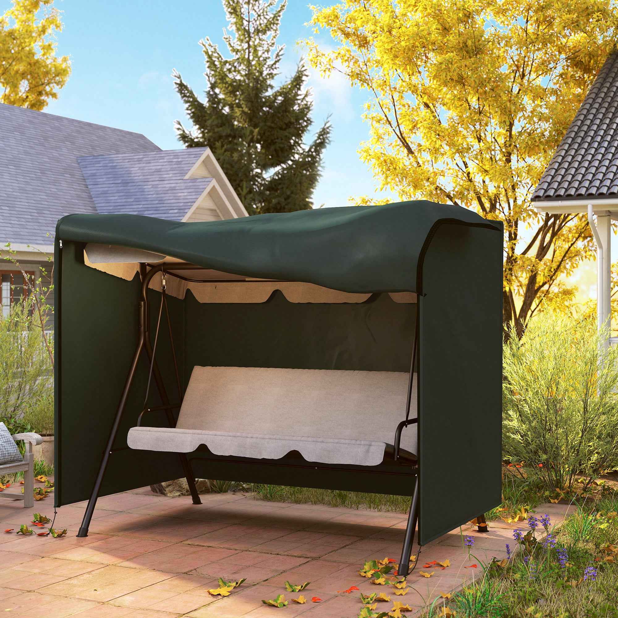 Outsunny Swing Cover Waterproof Oxford Fabric 205x124x164cm