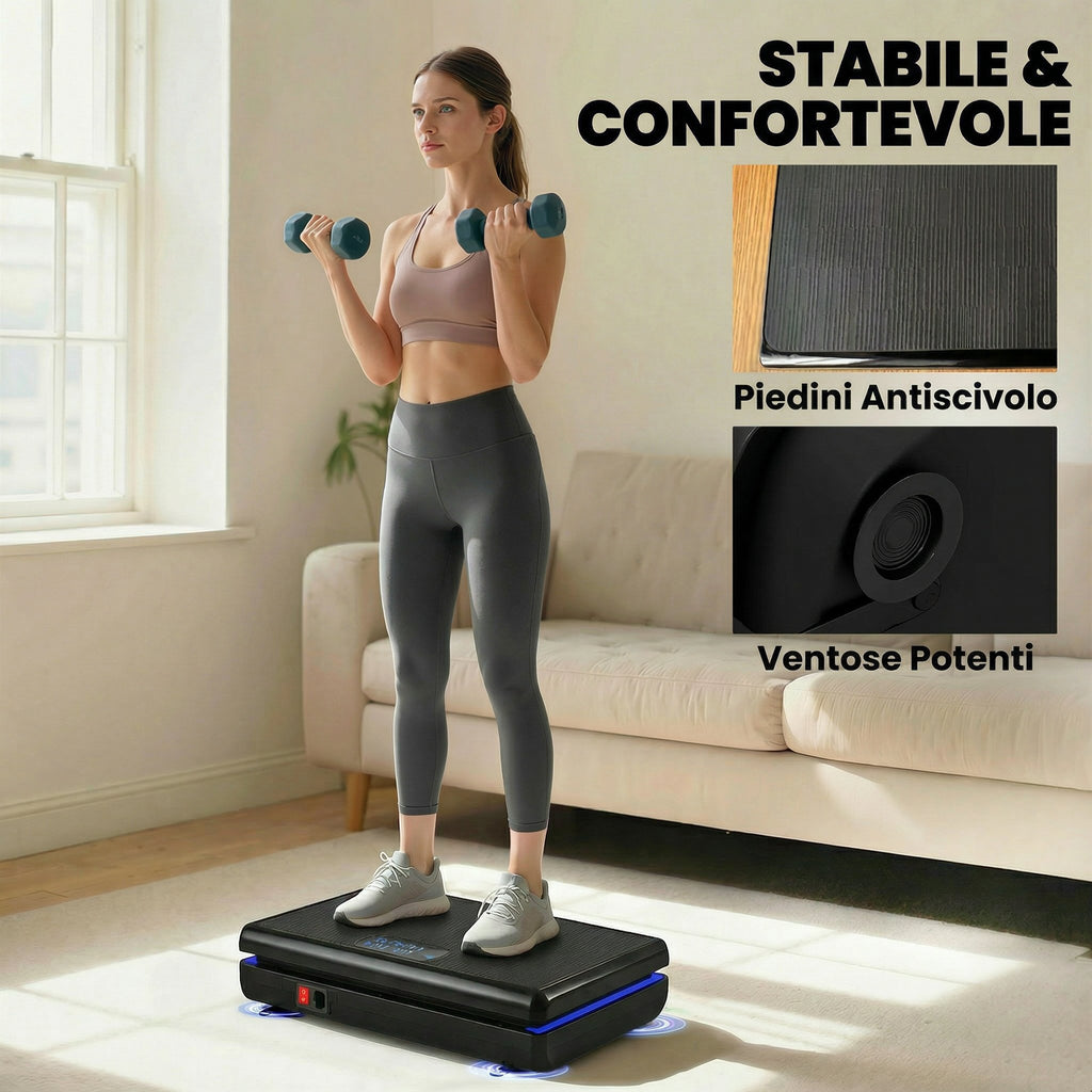 SPORTNOW Vibration Platform with 120 Speed Levels and 5 Programs