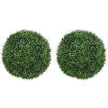 HOMCOM Artificial Boxwood Topiary with 682 Leaves, UV Resistant, Height 42 cm