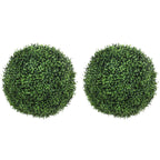 HOMCOM Artificial Boxwood Topiary with 682 Leaves, UV Resistant, Height 42 cm
