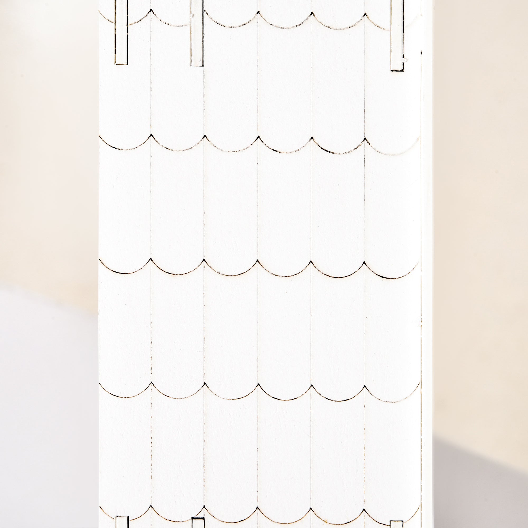 Wooden Advent Calendar to Fill with 24 Drawers and Christmas Village with Trees and Lights, 39x9x42cm