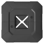 Outsunny Set of 2 HDPE Cantilever Umbrella Base Weights, Fillable up to 105 kg, 101 x 101 x 12 cm, Black