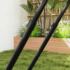 Foldable and Adjustable Outdoor Rebounder for Football, Baseball and Volleyball, 128x118x108-120 cm, Black