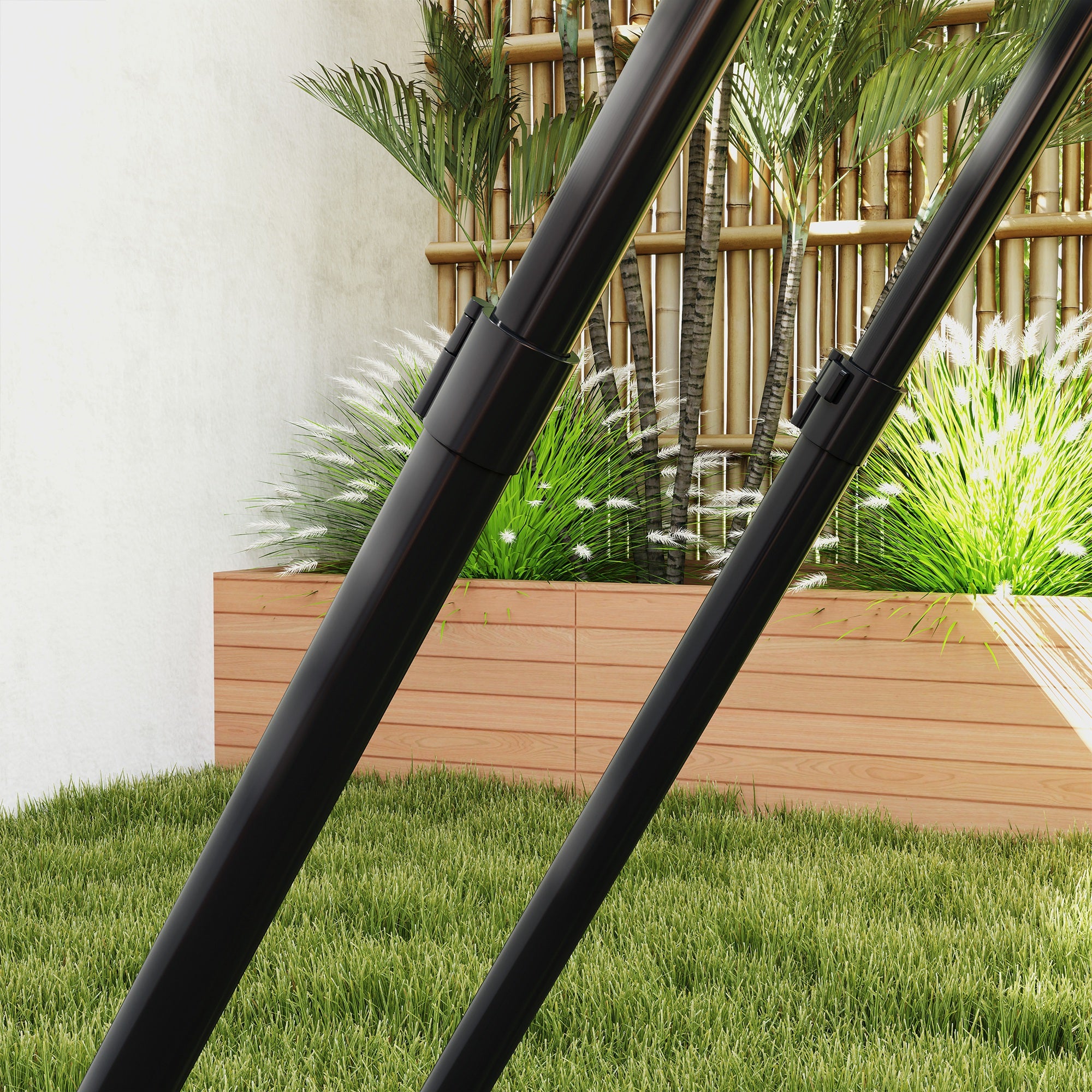 Foldable and Adjustable Outdoor Rebounder for Football, Baseball and Volleyball, 128x118x108-120 cm, Black