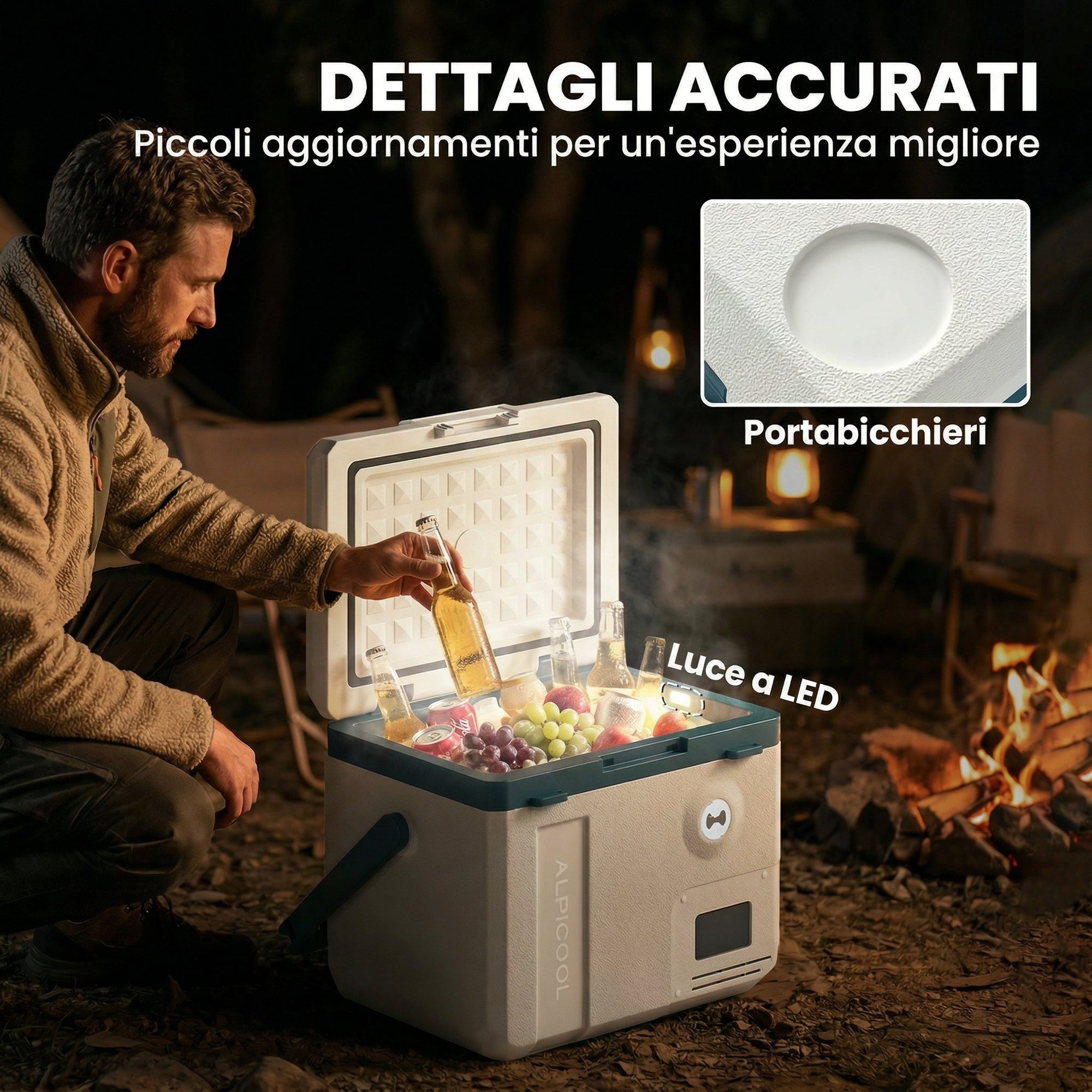 Outsunny 19L Car Compressor Refrigerator, App Control Ideal for Camping.