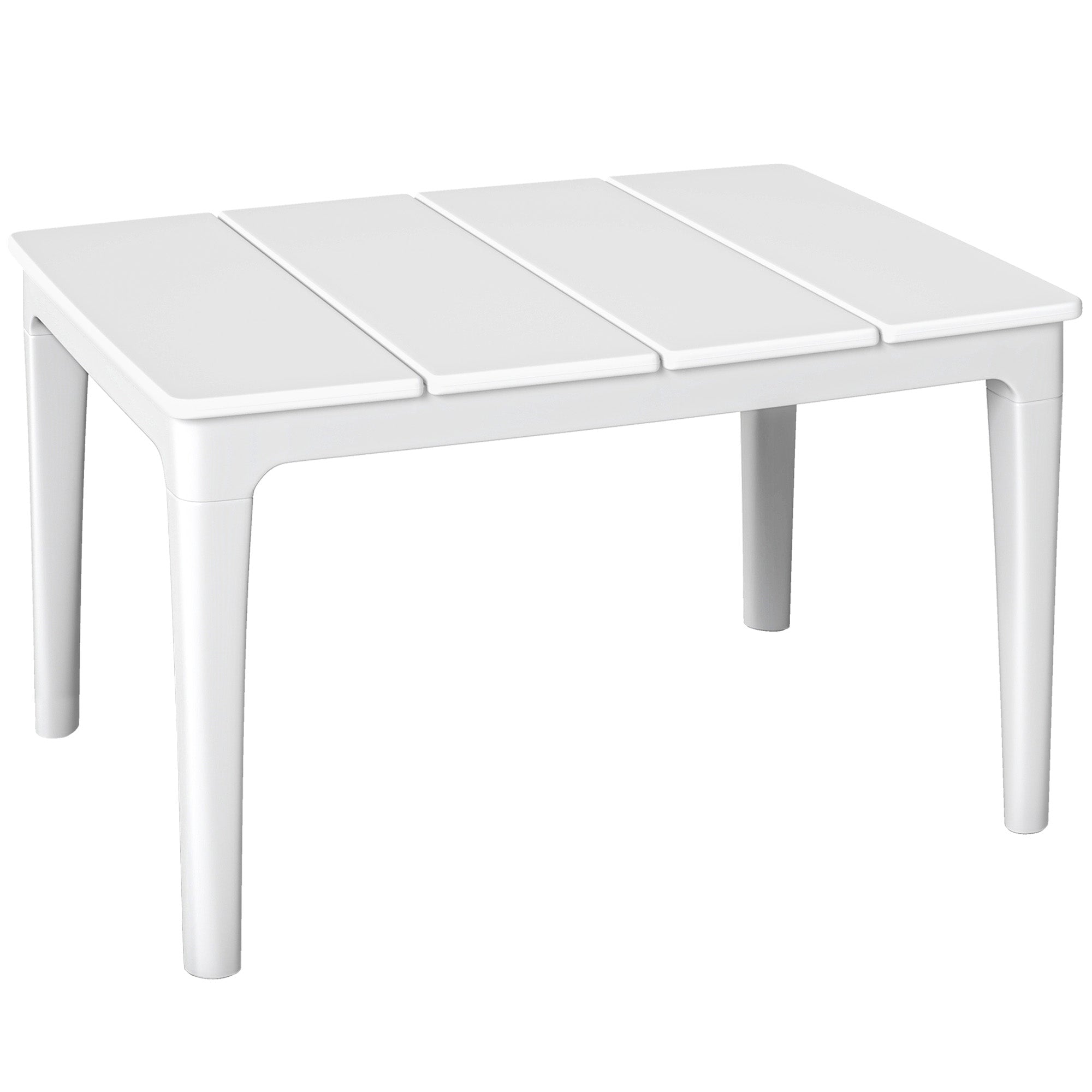 Outsunny Garden Coffee Table, 70 x 53 x 39 cm, Cream White
