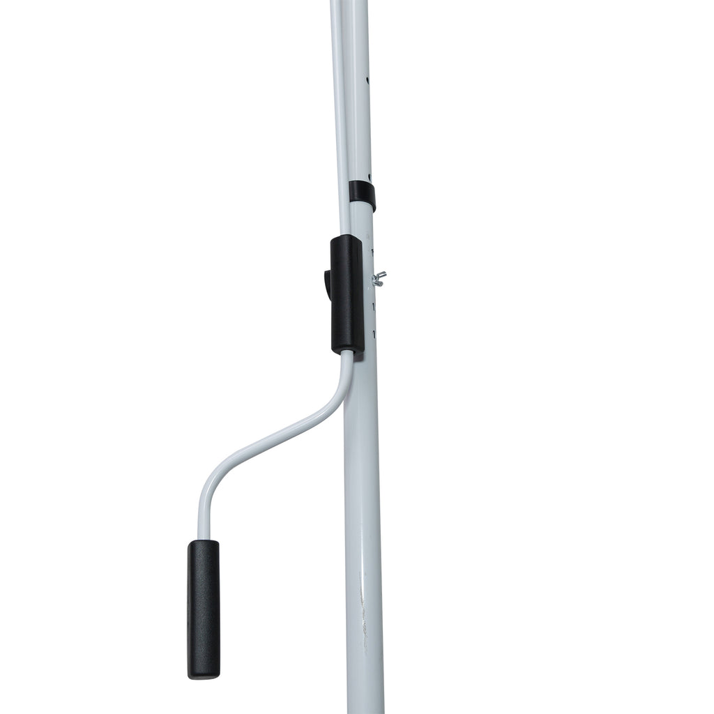 Outsunny 2x1.5m Outdoor Roller Awning with Crank, Adjustable Height and Angle, Grey