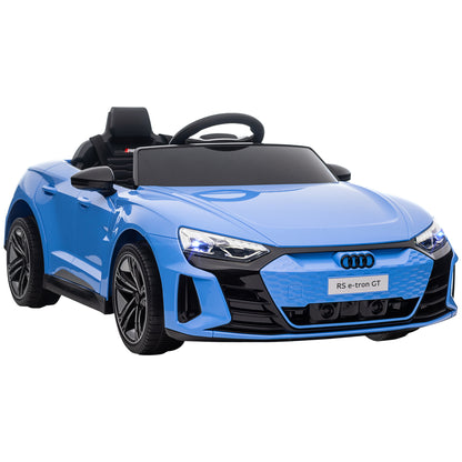 Audi Electric Car for Children 3-5 Years with Remote Control, Suspension and Horn, 103x58x41 cm, Blue and Black