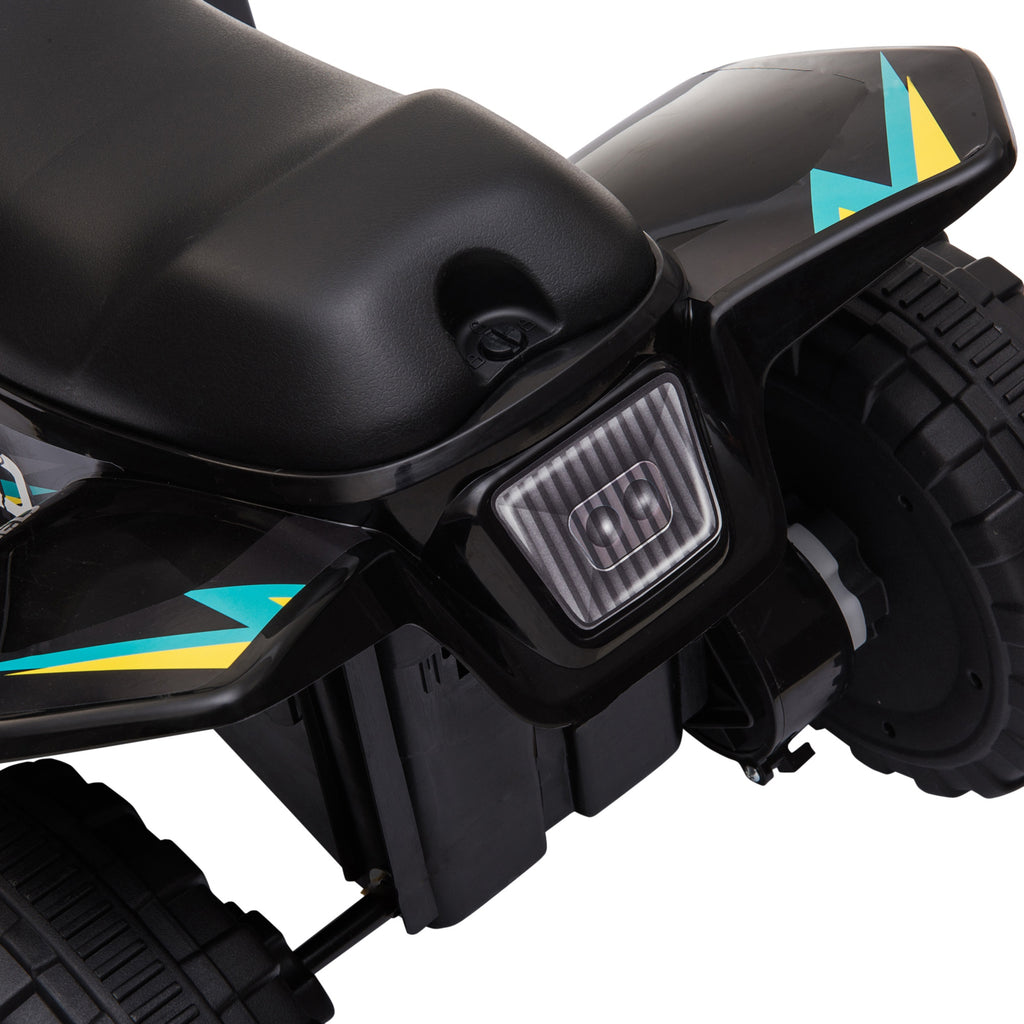 Electric Quad Bike for Children 18-36 Months with 6V Rechargeable Battery, 72x40x45.5 cm, Black