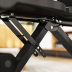 SPORTNOW Folding Gym Bench, Multifunctional Incline Abdominal Bench with 6-Level Adjustable Backrest, Black