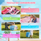 Inflatable Castle for Children with Slide, Trampoline, Ball Pit and Basketball Hoop, 255x230x196 cm, Pink