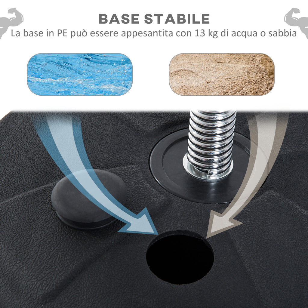 Floor Punching Ball with Gloves, Adjustable Height 126-144 cm and Fillable Base, Black