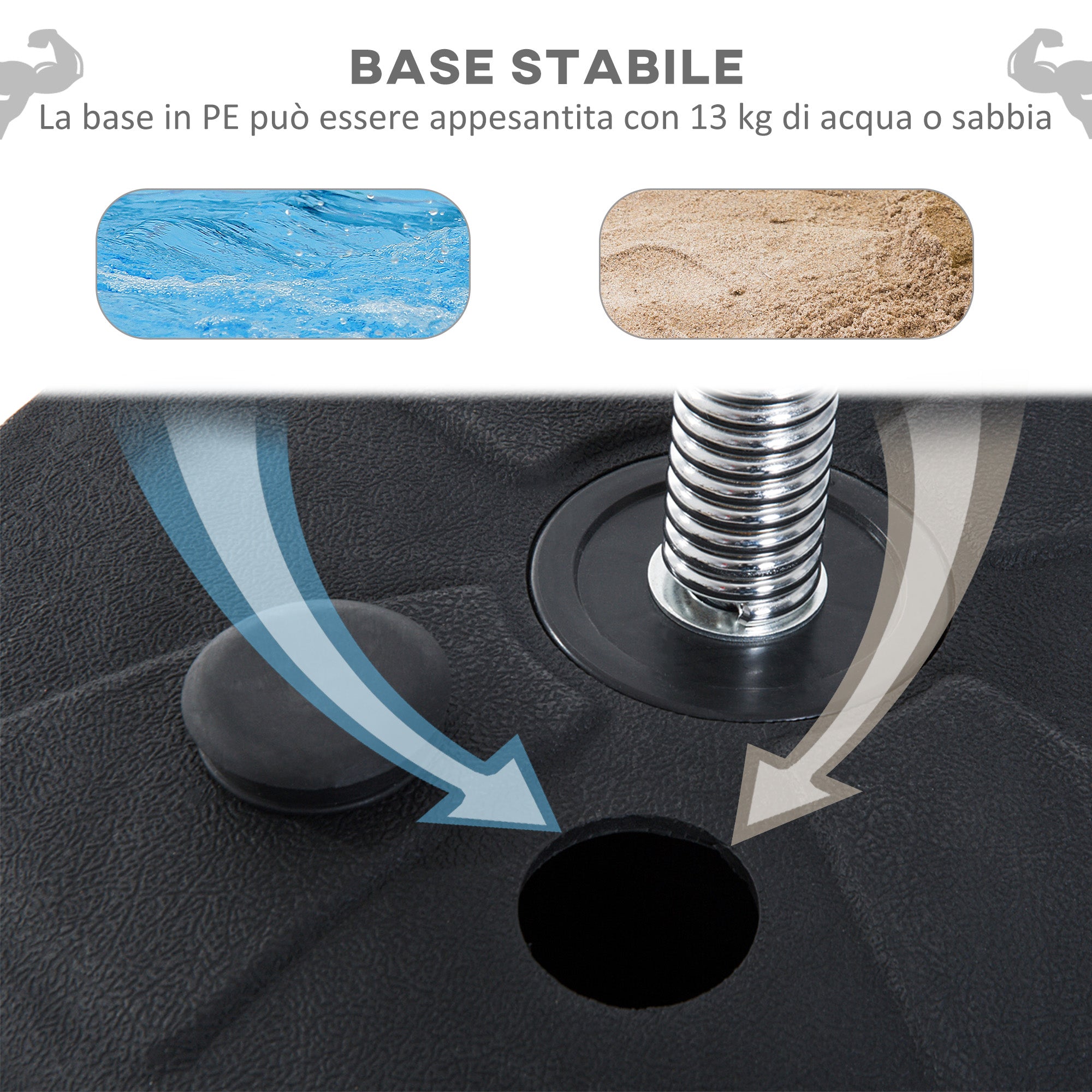 Floor Punching Ball with Gloves, Adjustable Height 126-144 cm and Fillable Base, Black