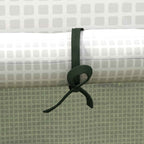 Outsunny PE Garden Greenhouse Cover with Hinged Door and Windows, 140x143x190cm, White