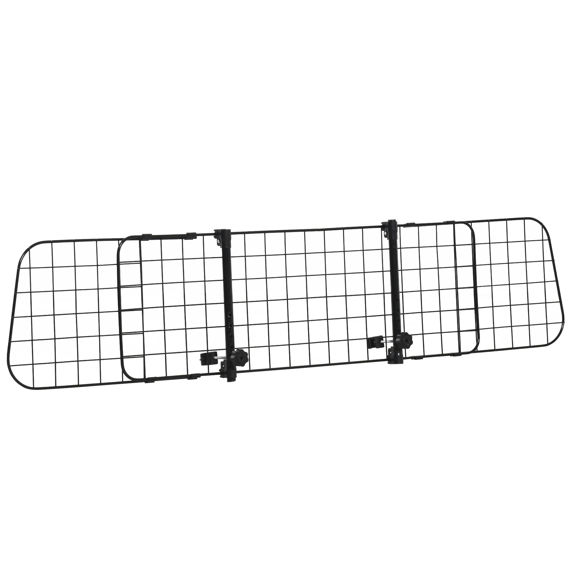 PawHut Dog Car Barrier, Adjustable Universal Dog Barrier, 91-152 x 30 cm, Black