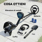 Outsunny Metal Detector 3 Modes Adults, IP68 Waterproof Coil, LCD Display