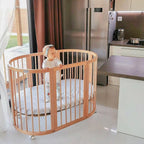 Baby Bed Smart 9-in-1  Natural Wood