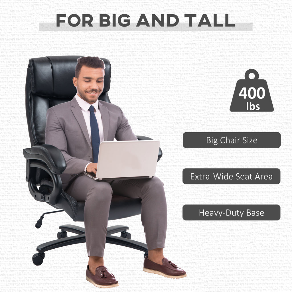 View of office armchair massage and heated with 2 massage points and 8 programs, black - Borgè