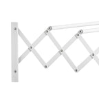 HOMCOM Retractable Wall-Mounted Clothes Airer for Indoor and Outdoor Use, 63.5 x 60 x 20 cm, White