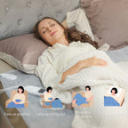 Electric Blanket 160x140 cm with 5 Heat Levels and 2 Remote Controls, in Fleece and Polyester, Grey