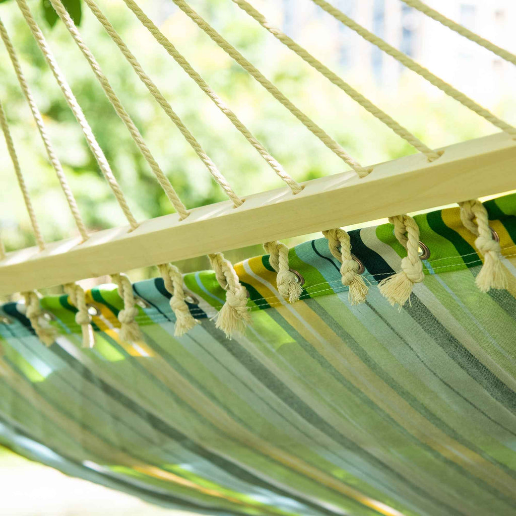Outsunny Garden Hammock for 1-2 People Max 180kg Indoor and Outdoor with Removable Cushion 400x140cm